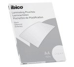 Pochettes plastification ibico format a4 75 microns    boite de 100 unites
