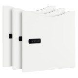 Lot de 3 portes mélaminées Lockers - Serrure à code