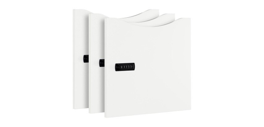 Set van 3 melamine lockerkastdeuren - Codeslot