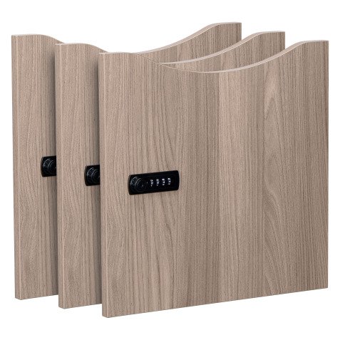 Lot of 3 melamine doors Lockers - Code lock