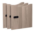Lot of 3 melamine doors Lockers - Code lock
