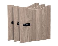 Set van 3 melamine lockerkastdeuren - Codeslot