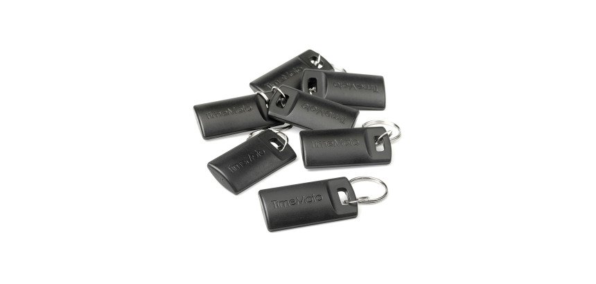 Badge porte-clés RFID RF-110 pour pointeuse TimeMoto - Lot de 25