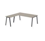 Bureau d'angle manager Ecla L 200 x P 200 cm piètement métal