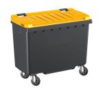 Conteneur à déchets 500 litres extérieur 4 roues couleur