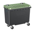 Conteneur à déchets 500 litres extérieur 4 roues couleur
