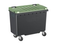 Conteneur à déchets 4 roues 500 litres extérieur