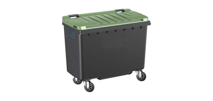 Conteneur à déchets 4 roues 500 litres extérieur