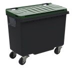 Conteneur à déchets 500 litres extérieur 4 roues couleur