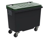 Conteneur à déchets 4 roues 500 litres extérieur