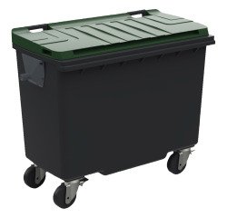 Conteneur à déchets 4 roues 500 litres extérieur