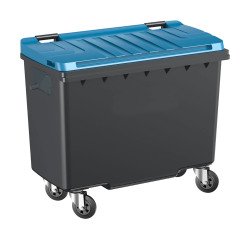 Conteneur à déchets 4 roues 500 litres extérieur