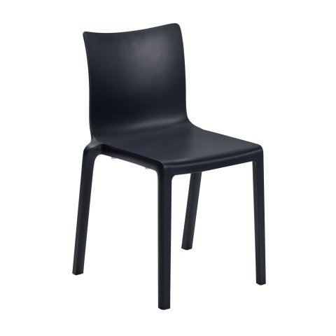 Silla Yuna negro para interior y exterior
