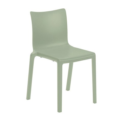 Silla Yuna verde para interior y exterior