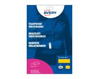 Bracelet papier Tyvek largeur 19 mm Avery jaune fluo -Lot 500