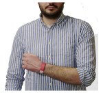 Bracelet papier Tyvek 19 mm Avery - Lot 500 - Rouge fluo