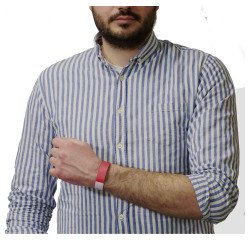 Paper bracelet Tyvek width 19 mm Avery fluorescent red - Lot of 500