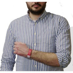 Bracelet papier Tyvek 19 mm Avery - Lot 500 - Rouge fluo