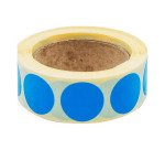 Pastille adhésive repositionnable Ø 20 mm Avery bleue - Rouleau de 500