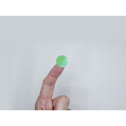 Pastille adhésive repositionnable Ø 20 mm Avery verte - Rouleau de 500