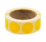 Pastilles adhésives repositionnables Ø 20 mm Avery jaune - Rouleau de 500 - Jaune