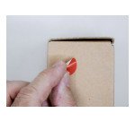 Pastille adhésive repositionnable Ø 20 mm Avery rouge - Rouleau de 500