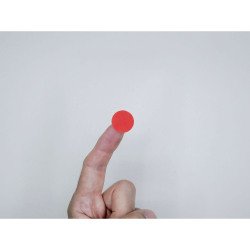 Pastille adhésive repositionnable Ø 20 mm Avery rouge - Rouleau de 500