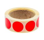 Pastille adhésive repositionnable Ø 20 mm Avery rouge - Rouleau de 500