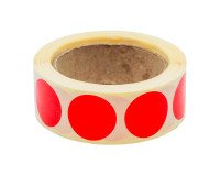 Pastille adhésive repositionnable Ø 20 mm Avery rouge - Rouleau de 500