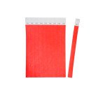 Bracelet papier Tyvek 19 mm Avery - Lot 500 - Rouge fluo