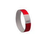 Bracelet papier Tyvek 19 mm Avery - Lot 500 - Rouge fluo