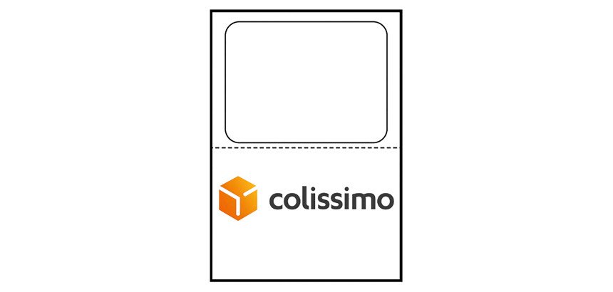 Etiquette intégrée Jet d'encre et laser 113 x 164 mm Avezry Stick'Ngo format Colissimo L7980-100 - Lot 100