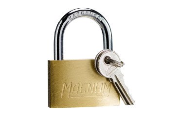 Hangslot met sleutel Magnum Master Lock CAD40 in messing