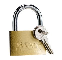 Lock with key Magnum Master Lock CAD40 in solid brass