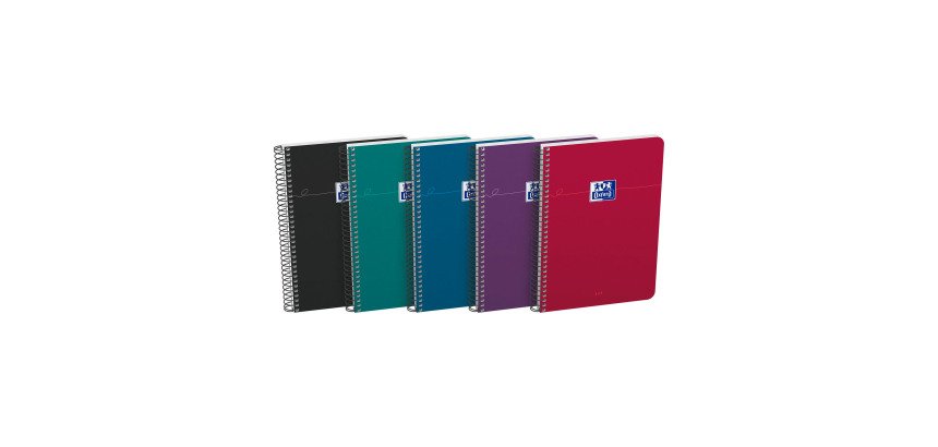 Cahiers spirales Oxford Smart 15,5 x 21 cm - Petits carreaux - 160 pages