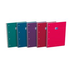 Spiral notebook Oxford Smart 23 x 29,7 cm assorted intense 5 x 5 - 160 pages