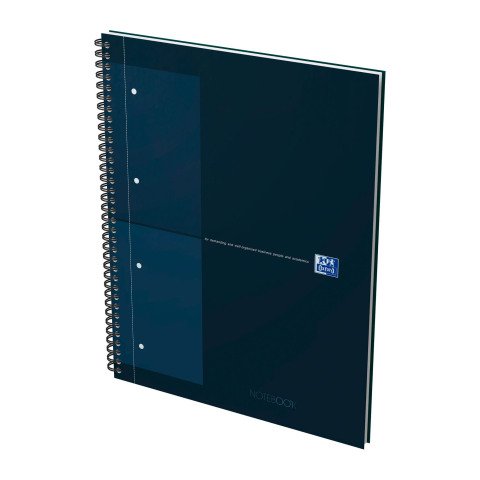 Cuaderno espiral Oxford Notebook 23 x 29,5 cm 5 x 5 - 160 páginas azul