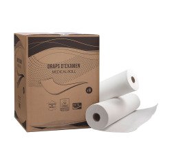 Papel de camilla pura guata 50 x 37,5 cm - caja de 9 rollos