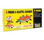 Pièges à cafards Sticky Box - Lot de 5