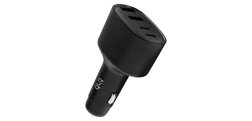 Laadkabel voor autolader 2XUSB-A en 2XUSB-C 78W