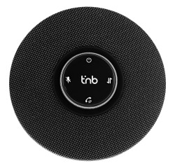 Altavoz para audioconferencia profesional con Bluetooth y cable USB-A/USB-C - negro T'nB