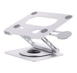 Support notebook ajustable à 360° avec hub 6 en 1 TnB