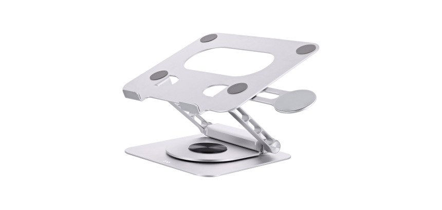 Support notebook ajustable à 360° avec hub 6 en 1 TnB