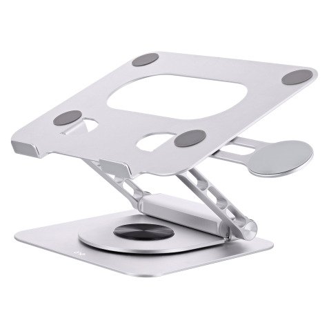 Support notebook ajustable à 360° avec hub 6 en 1 TnB