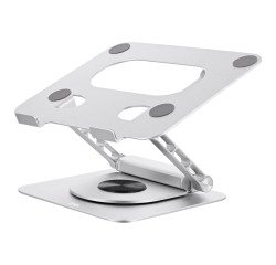 Support notebook ajustable à 360° avec hub 6 en 1 TnB