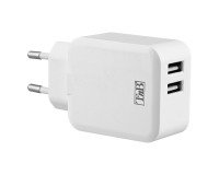 Cargador de red TnB 2 USB-A de 24 W