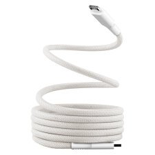 T'nB câble USB-C vers USB-C gaine magnétique 1,5 m blanc