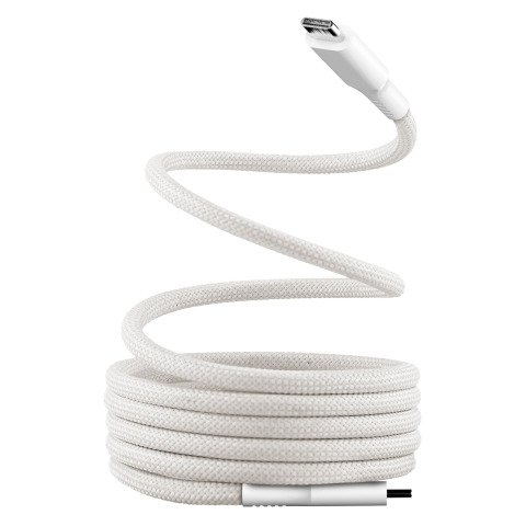Cable USB-C 60W magnético y enrrollable 1,5 m blanco TnB