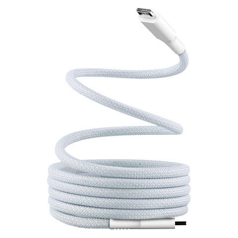 Cable USB-C 60W magnético y enrrollable 1,5 m azul TnB