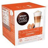 Nescafé Dolce Gusto dosettes de café, latte macchiato caramel, paquet de 16 dosettes